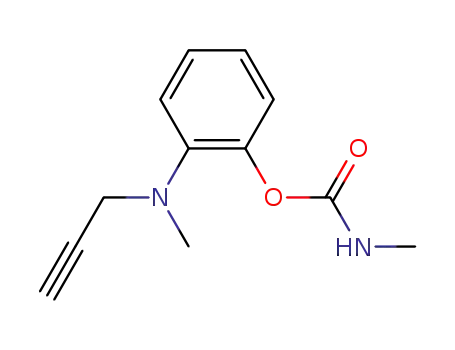 Molecular Structure of 23504-07-6 (N-Methylcarbamic acid o-[methyl(2-propynyl)amino]phenyl ester)