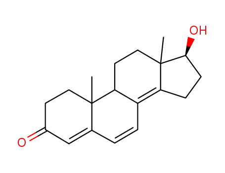 Molecular Structure of 23971-01-9 (17-hydroxy-4,6,8(14)-androstatriene-3-one)