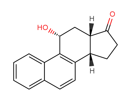 Molecular Structure of 23462-84-2 ((11alpha,14beta)-11-hydroxygona-1(10),2,4,6,8-pentaen-17-one)