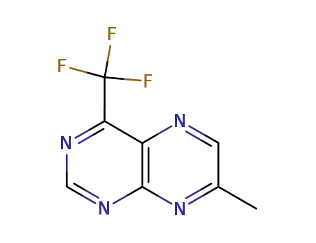 Molecular Structure of 23658-18-6 (7-Methyl-4-(trifluoromethyl)pteridine)