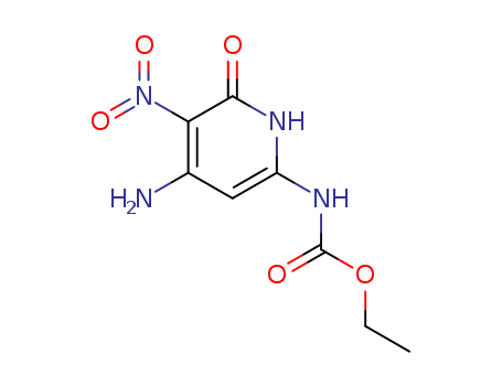 Carbamic acid,(4-amino-1,6-dihydro-5-nitro-6-oxo-2-pyridinyl)-, ethyl ester (9CI) cas  30768-55-9
