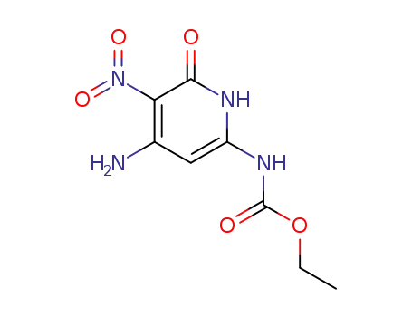 Molecular Structure of 30768-55-9 (ethyl (4-amino-5-nitro-6-oxo-1,6-dihydropyridin-2-yl)carbamate)