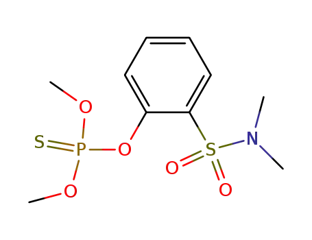 Molecular Structure of 30978-89-3 (O-[2-(dimethylsulfamoyl)phenyl] O,O-dimethyl phosphorothioate)