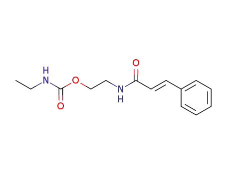 2-(3-フェニルプロパ-2-エンアミド)エチル N-エチルカルバマート