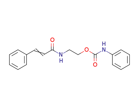 Molecular Structure of 30687-10-6 (3-Phenyl-N-[2-[[(phenylamino)carbonyl]oxy]ethyl]propenamide)