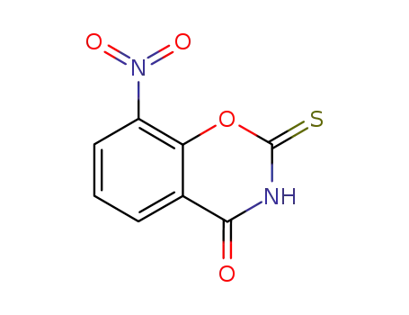 Molecular Structure of 23611-69-0 (8-Nitro-2-thio-2H-1,3-benzoxazine-2,4(3H)-dione)