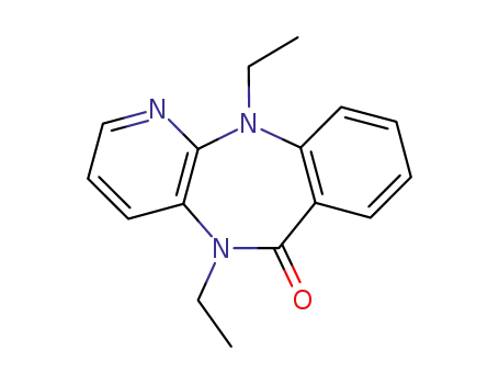 Molecular Structure of 24000-53-1 (5,11-diethyl-5,11-dihydro-6H-pyrido[2,3-b][1,4]benzodiazepin-6-one)