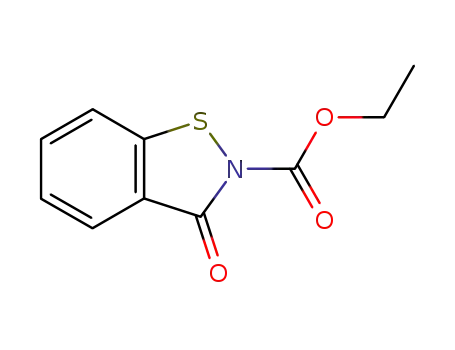 Molecular Structure of 30757-70-1 (ethyl 3-oxo-1,2-benzothiazole-2(3H)-carboxylate)