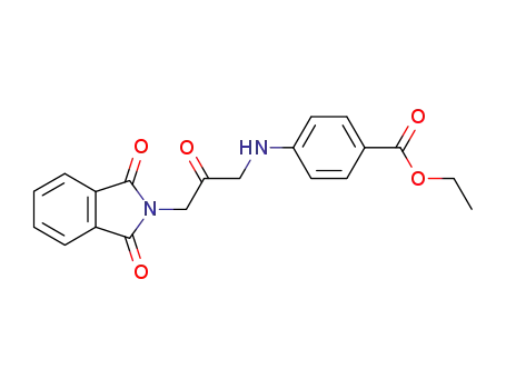 Molecular Structure of 23853-02-3 (ethyl 4-{[3-(1,3-dioxo-1,3-dihydro-2H-isoindol-2-yl)-2-oxopropyl]amino}benzoate)