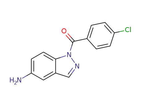 1-(p-클로로벤조일)-1H-인다졸-5-아민