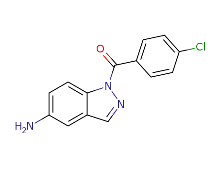 1-(4-クロロベンゾイル)-1H-インダゾール-5-アミン