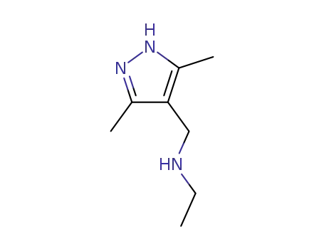 Molecular Structure of 306747-98-8 (1H-Pyrazole-4-methanamine,  N-ethyl-3,5-dimethyl-)