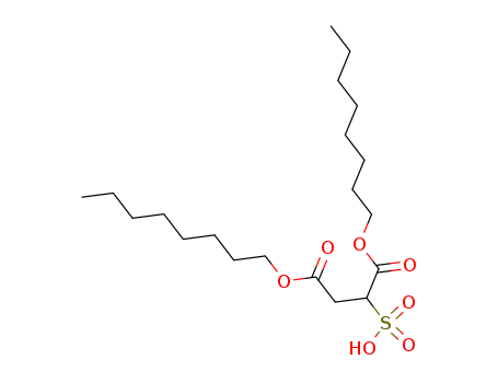 Butanedioic acid,2-sulfo-, 1,4-dioctyl ester