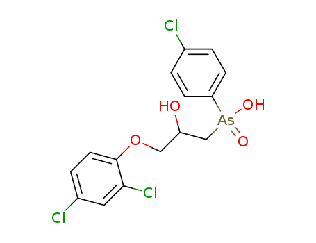 2-Propanol,1-[(p-chlorophenyl)hydroxyarsino]-3-(2,4-dichlorophenoxy)-, As-oxide (8CI) cas  23479-66-5