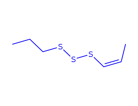 Molecular Structure of 23838-26-8 (1-[(1Z)-prop-1-en-1-yl]-3-propyltrisulfane)