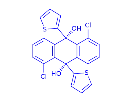 1,5-dichloro-9,10-di(2-thienyl)-9,10-dihydro-9,10-anthracenediol
