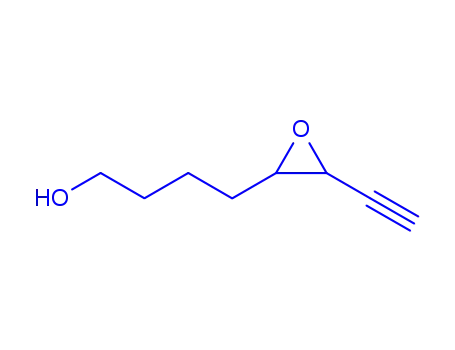 Molecular Structure of 306734-30-5 (Oxiranebutanol, 3-ethynyl-, (2R,3R)-rel- (9CI))