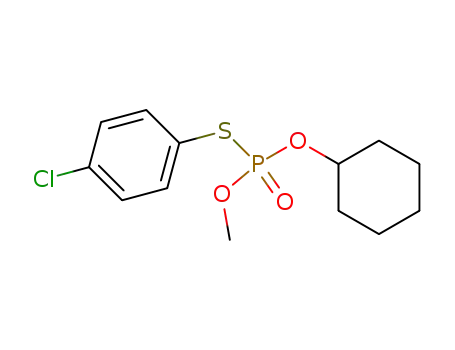 Molecular Structure of 2346-99-8 (O-Cyclohexyl O-methyl S-(4-chlorophenyl) phosphorothioate)