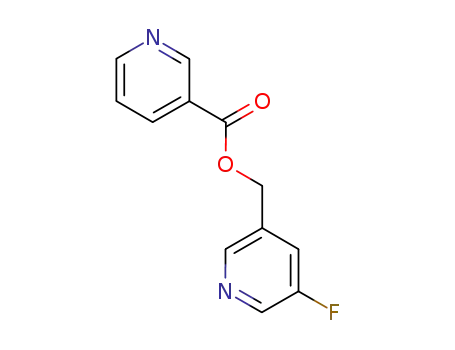 Molecular Structure of 23723-31-1 ((5-fluoropyridin-3-yl)methyl pyridine-3-carboxylate)