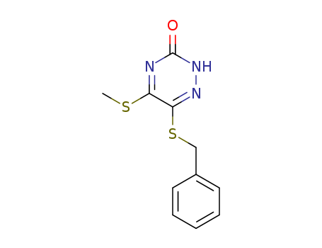 1,2,4-Triazin-3(2H)-one,5-(methylthio)-6-[(phenylmethyl)thio]- cas  23449-17-4