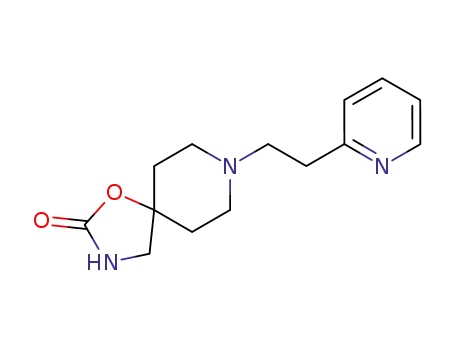 Molecular Structure of 23804-98-0 (8-[2-(2-Pyridyl)ethyl]-1-oxa-3,8-diazaspiro[4.5]decan-2-one)