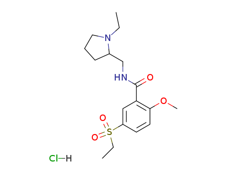 N-[(1-ethyl-2-pyrrolidinyl)methyl]-5-(ethylsulphonyl)-2-methoxybenzamide hydrochloride