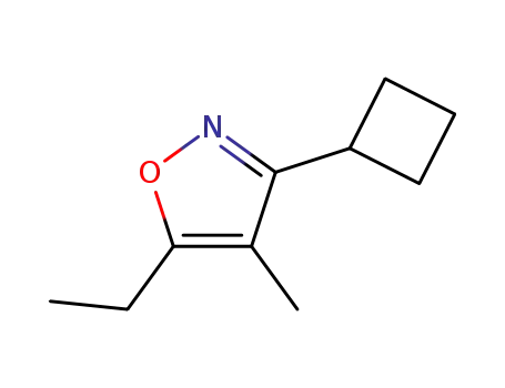 Molecular Structure of 23999-68-0 (Isoxazole, 3-cyclobutyl-5-ethyl-4-methyl- (8CI))