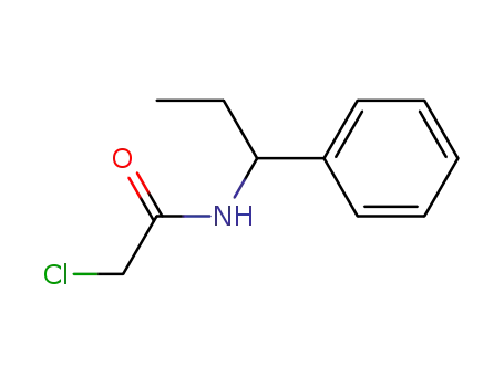 Molecular Structure of 23459-49-6 (2-chloro-N-(1-phenylpropyl)acetamide)