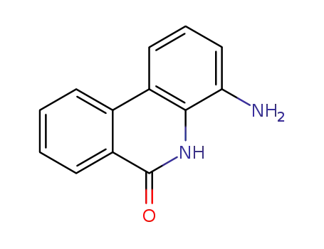 Molecular Structure of 23818-44-2 (4-aminophenanthridin-6(5H)-one)