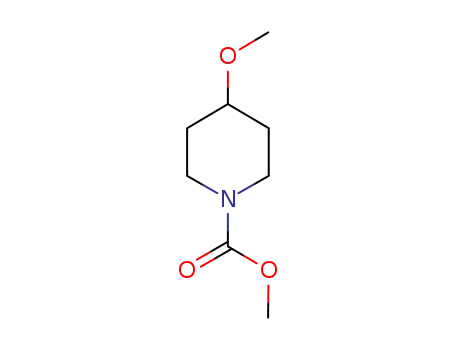 Molecular Structure of 308108-00-1 (1-Piperidinecarboxylicacid,4-methoxy-,methylester(9CI))