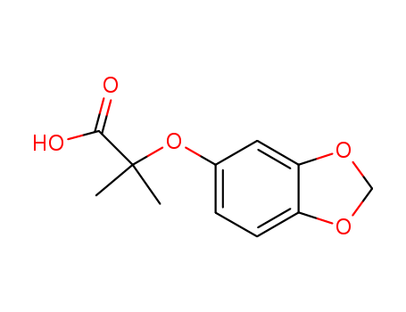 Propanoic acid, 2-(1,3-benzodioxol-5-yloxy)-2-methyl-