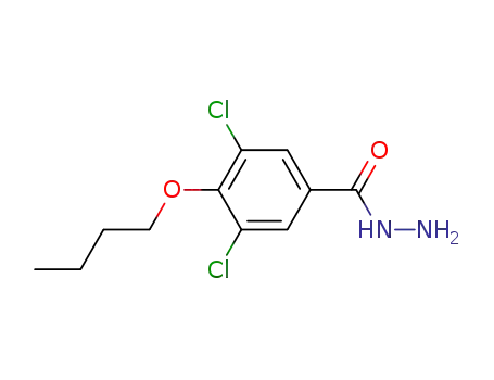 Molecular Structure of 23964-35-4 (4-butoxy-3,5-dichlorobenzohydrazide)