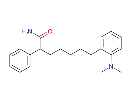 Molecular Structure of 23754-33-8 (7-[2-(dimethylamino)phenyl]-2-phenylheptanamide)