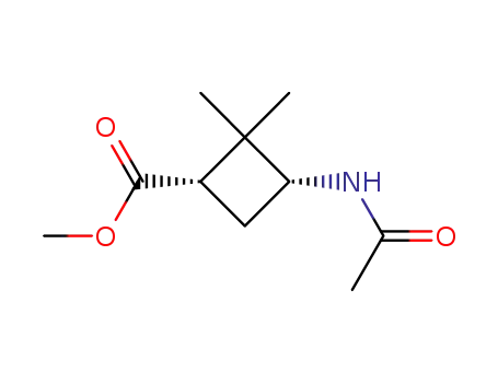 Cyclobutanecarboxylic acid, 3-(acetylamino)-2,2-dimethyl-, methyl ester,