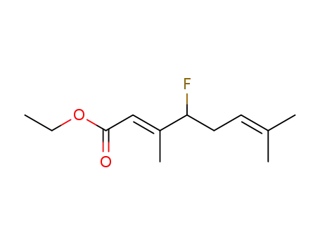 (<i>E</i>)-4-fluoro-3,7-dimethyl-octa-2,6-dienoic acid ethyl ester