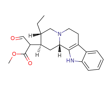 Molecular Structure of 75991-86-5 (2-((2R,3S,12bS)-3-Ethyl-1,2,3,4,6,7,12,12b-octahydro-indolo[2,3-a]quinolizin-2-yl)-3-oxo-propionic acid methyl ester)