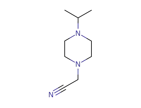 Molecular Structure of 240143-46-8 (1-Piperazineacetonitrile,4-(1-methylethyl)-(9CI))