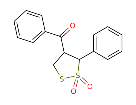 Methanone,(1,1-dioxido-5-phenyl-1,2-dithiolan-4-yl)phenyl- cas  23877-34-1