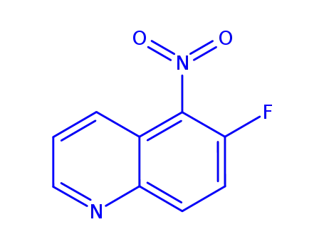 Molecular Structure of 236092-96-9 (6-FLUORO-5-NITROQUINOLINE)