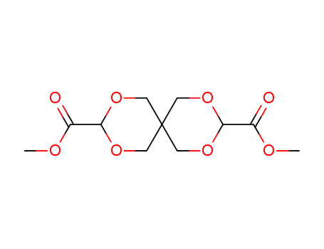Molecular Structure of 3058-09-1 (dimethyl 2,4,8,10-tetraoxaspiro[5.5]undecane-3,9-dicarboxylate)