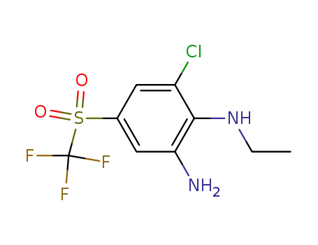 <i>N</i><sup>2</sup>-ethyl-3-chloro-5-trifluoromethanesulfonyl-<i>o</i>-phenylenediamine