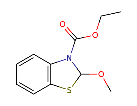 3(2H)-Benzothiazolecarboxylicacid, 2-methoxy-, ethyl ester
