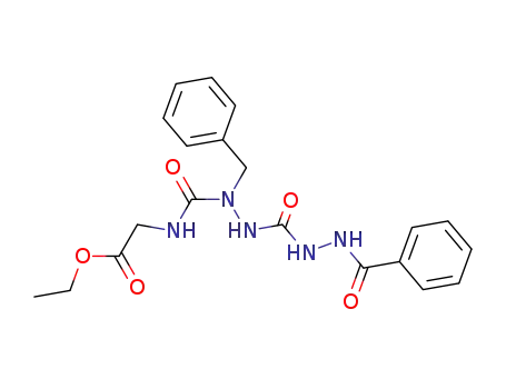 Molecular Structure of 3069-72-5 (Glycine, N-carboxy-, ethylester, N-(1-benzyl-2-carboxyhydrazide) N-(2-benzoylhydrazide) (8CI))