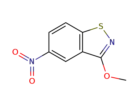Molecular Structure of 64099-26-9 (3-methoxy-5-nitro-1,2-benzothiazole)