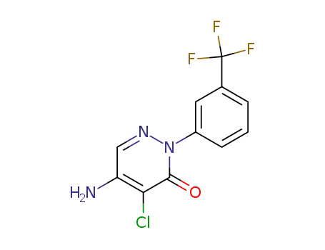 5-Amino-4-chloro-2-(4-(trifluoromethyl)phenyl)pyridazin-3(2H)-one