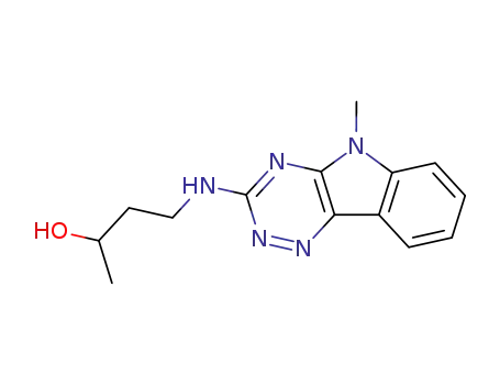 Molecular Structure of 23563-07-7 (4-[(5-methyl-5H-[1,2,4]triazino[5,6-b]indol-3-yl)amino]butan-2-ol)