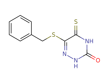1,2,4-Triazin-3(2H)-one,4,5-dihydro-6-[(phenylmethyl)thio]-5-thioxo- cas  23449-16-3