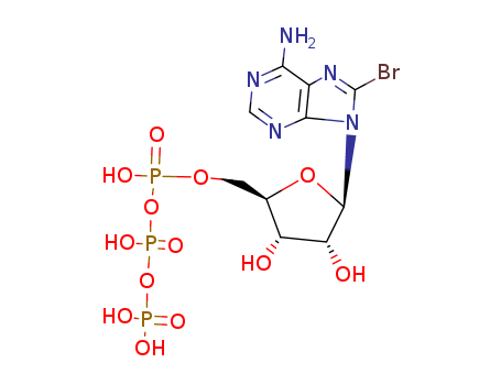Adenosine5'-(tetrahydrogen triphosphate), 8-bromo-                                                                                                                                                      
