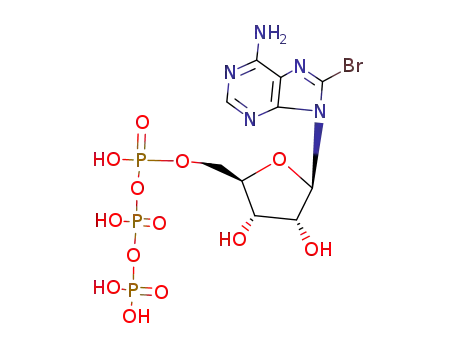 Molecular Structure of 23567-97-7 (8-bromoadenosine 5'-triphosphate)