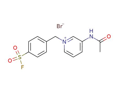 Pyridinium,3-(acetylamino)-1-[[4-(fluorosulfonyl)phenyl]methyl]-, bromide (1:1) cas  23496-18-6
